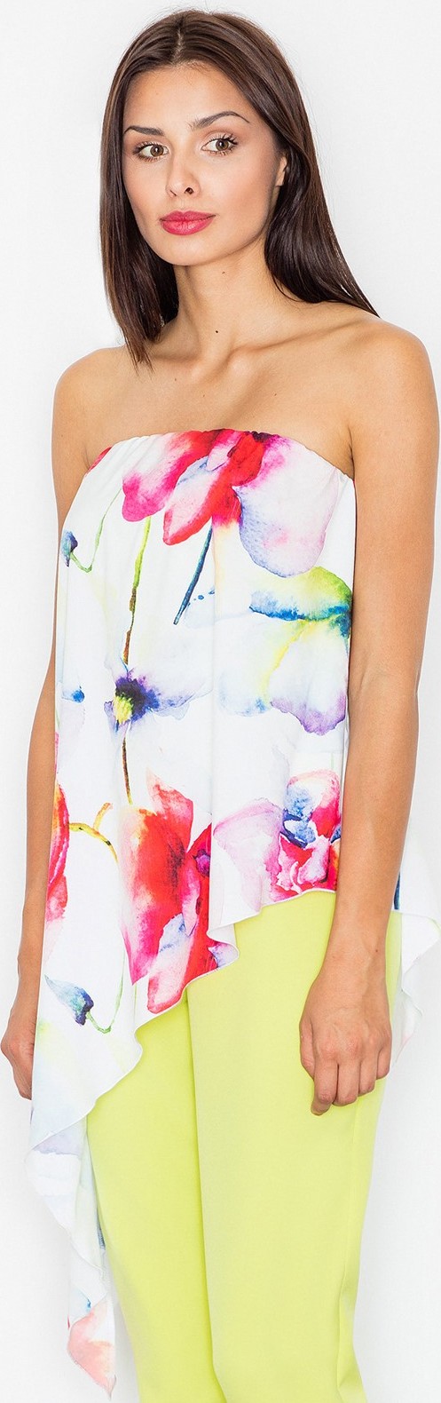 Kombinovaný overal s kvetinovým topom M500 Lime pattern 7 Veľkosť: L