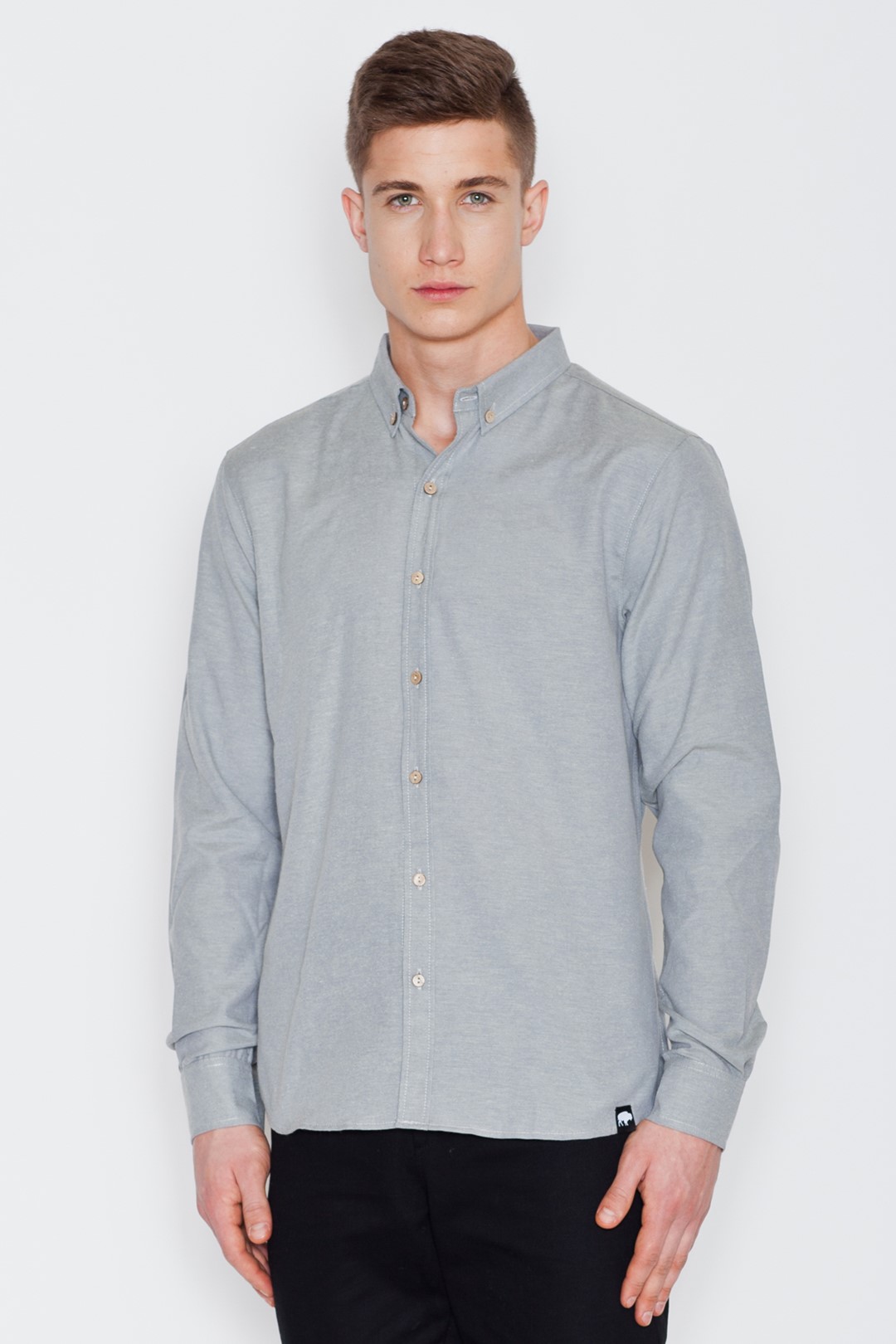 Sivá košeľa V019 Grey Veľkosť: XL