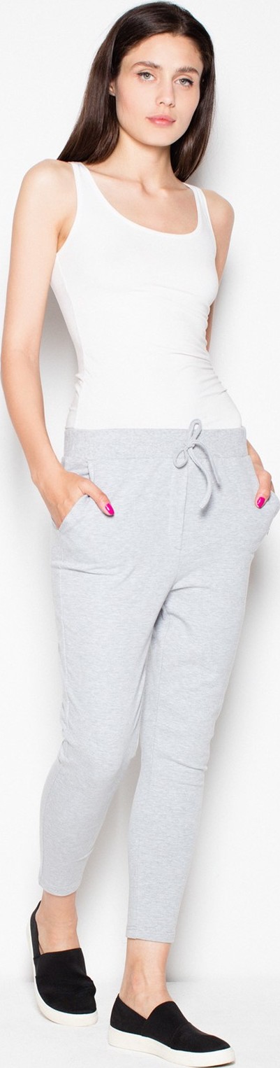 Šedé komfortné tepláky VT048 Grey Veľkosť: M