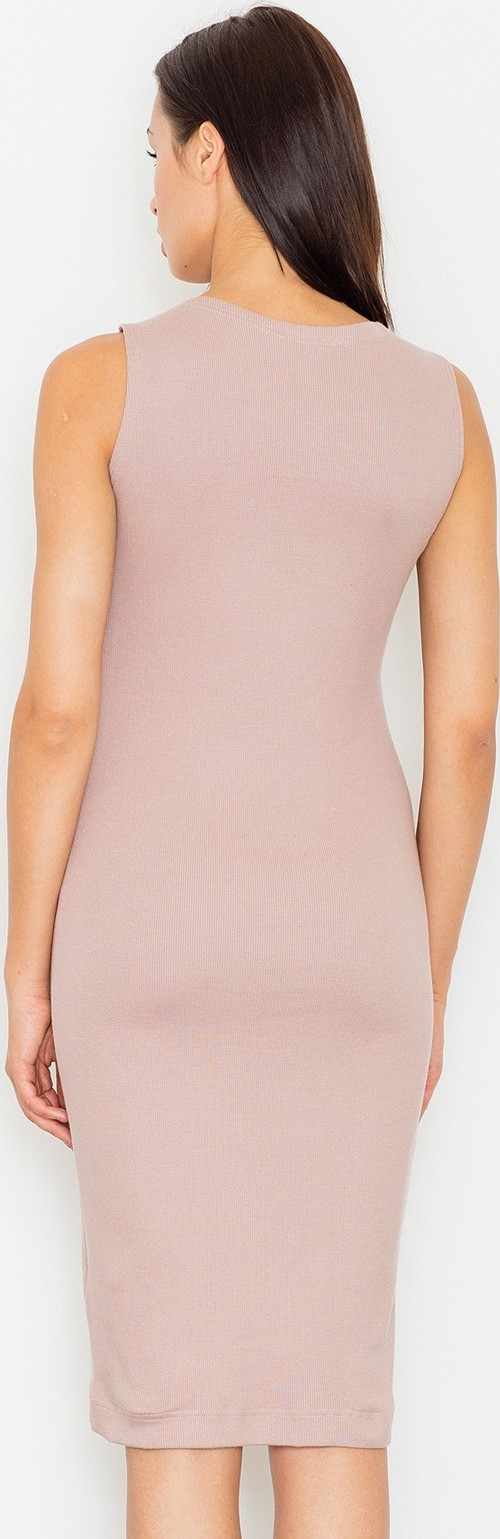 Letné šaty s previazaným výstrihom M487 Dark pink Veľkosť: S/M