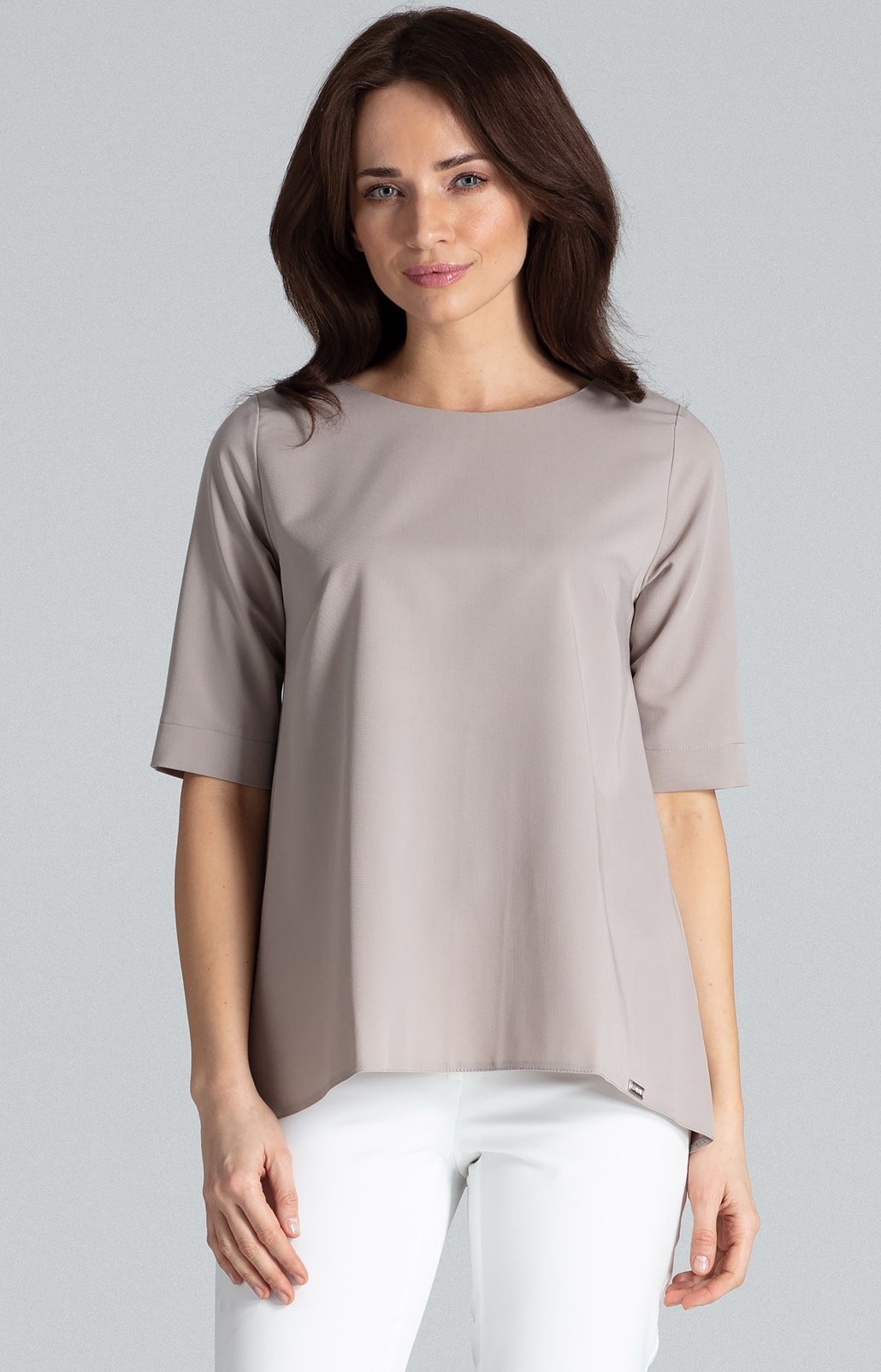 Dámska béžová blúzka L002 Veľkosť: S