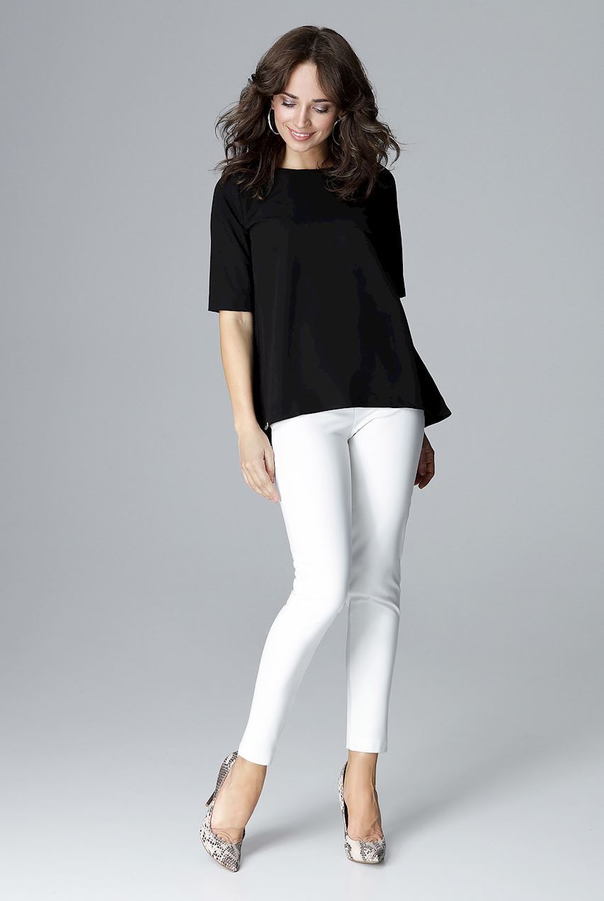 Dámska čierna blúzka L002 Veľkosť: S