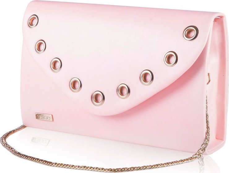 RUŽOVÁ LISTOVÁ KABELKA FELICE CLUTCH (F21 PINK MAT) Veľkosť: ONE SIZE