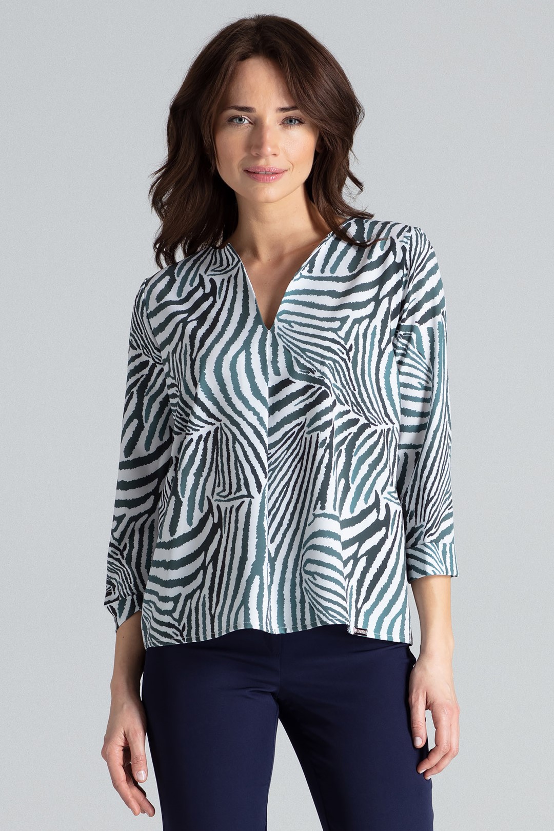 Blúzka voľného strihu L035 Pattern 105 Veľkosť: M