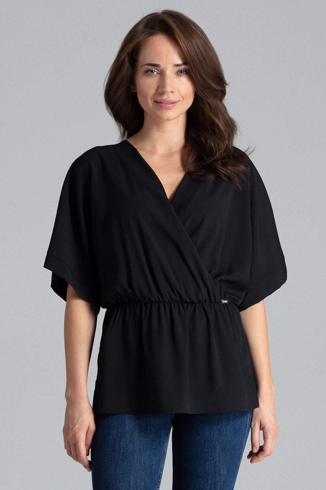 Čierna blúzka L063 Black Veľkosť: S