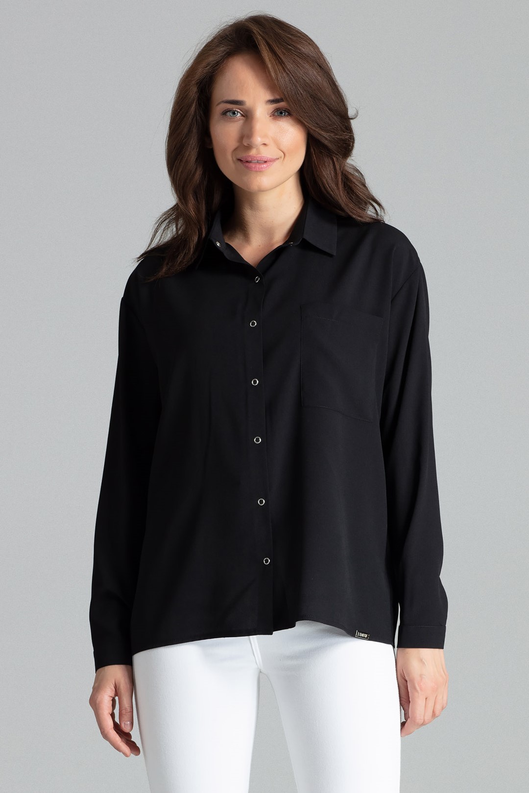 Basic košeľa L059 Black Veľkosť: M