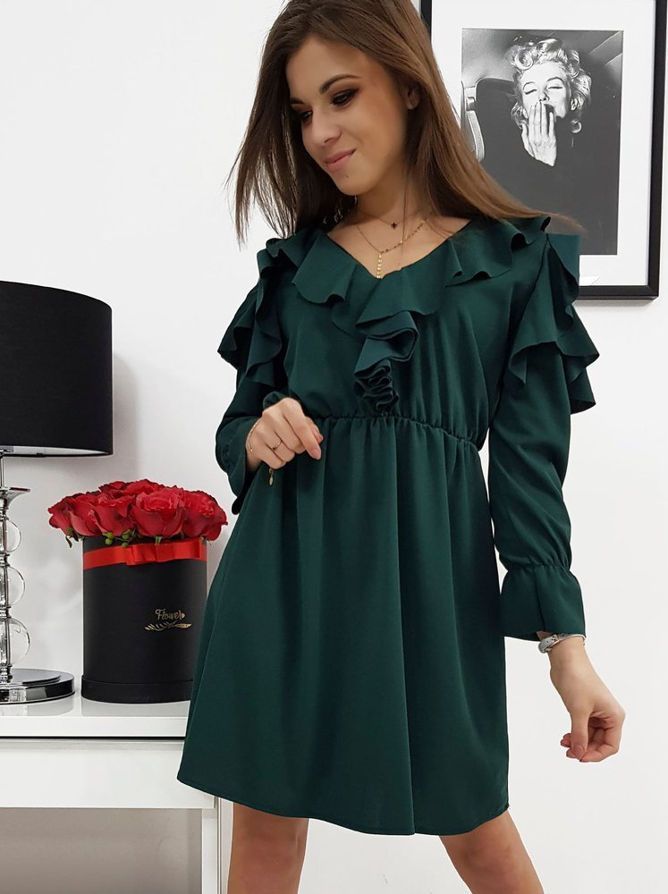 Zelené spoločenské šaty CELINE ey0589 Veľkosť: ONE SIZE