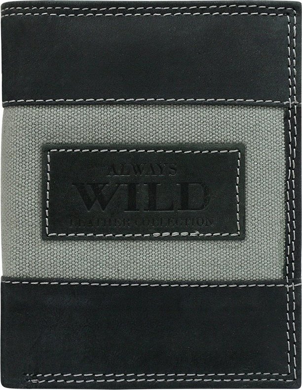 ALWAYS WILD ČIERNO-ŠEDÁ PÁNSKA PEŇAŽENKA  A052 N4-JEANS Veľkosť: ONE SIZE