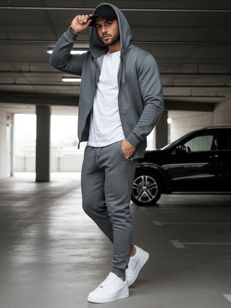 Antracitové pánske tepláky UX2396 Veľkosť: M