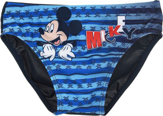 Mickey Mouse chlapčenské modré pruhované plavky Veľkosť: 128