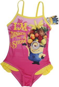 Mimoni ružové plavky s volánmi Veľkosť: 98