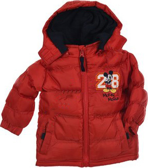 Mickey Mouse červená chlapčenská bunda 28 Veľkosť: 67