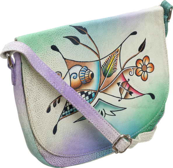 Rovicky ručne maľovaná farebná kabelka LB-1901-ART-09 BEIGE Veľkosť: ONE SIZE