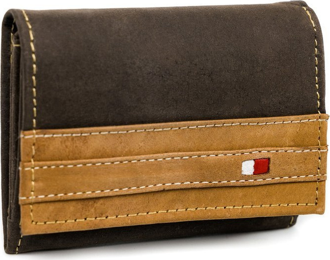 Always Wild® Hnedá pánska kožená peňaženka A068 N28-R-RFID BROWN+TAN Veľkosť: ONE SIZE