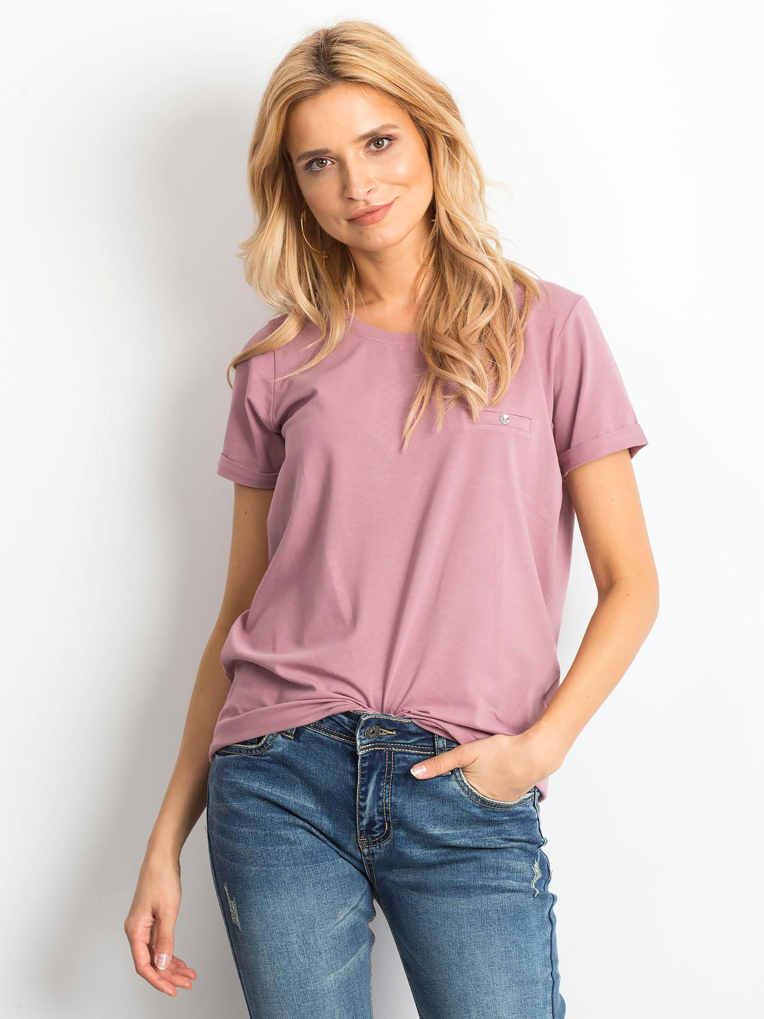 Dámske tmavoružové tričko RV-TS-4838.54P-dark pink Veľkosť: S