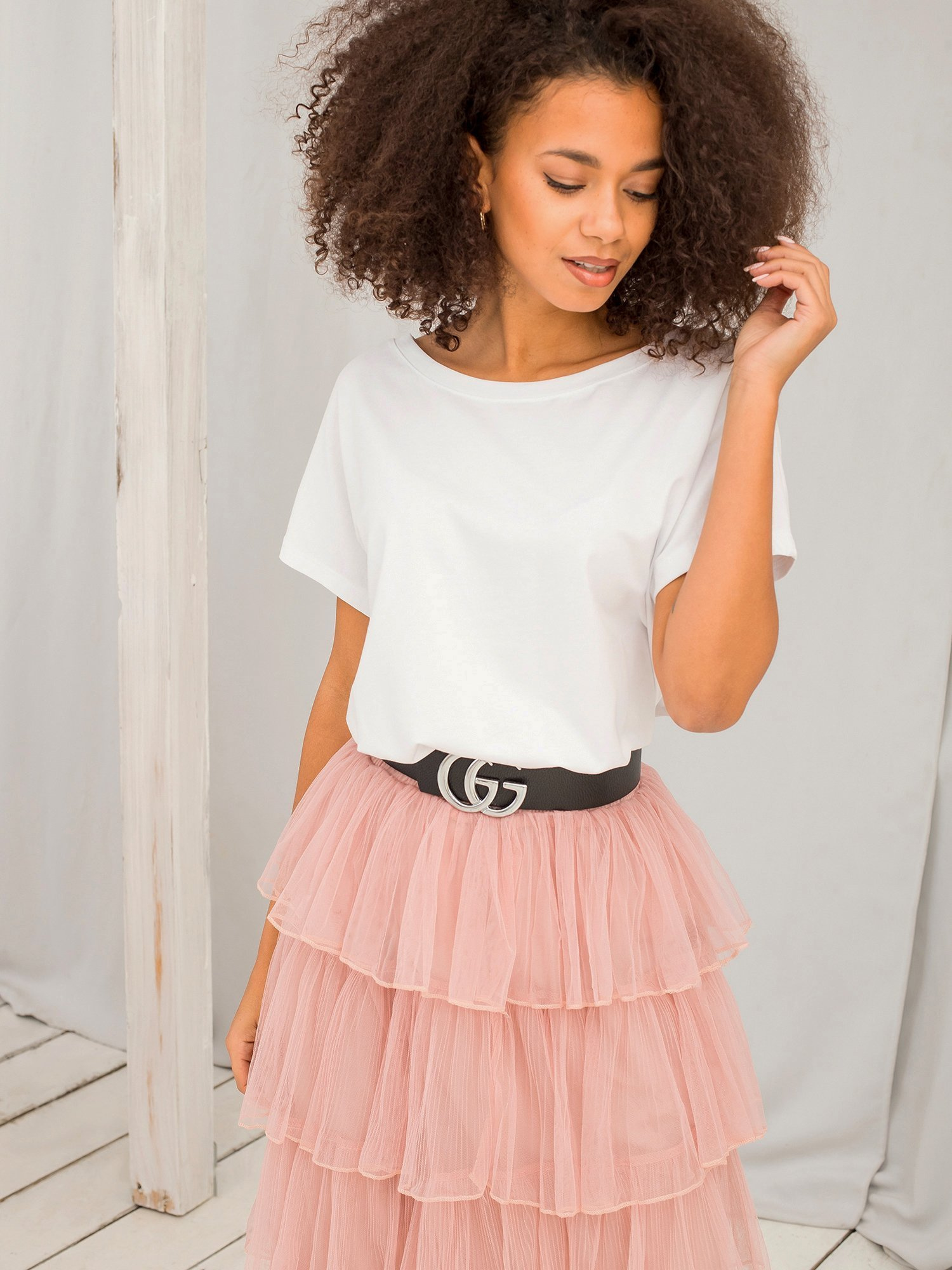 Dámske biele tričko RV-TS-4662.20P-white Veľkosť: XL