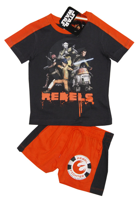 Star Wars čierno-oranžový letný set Veľkosť: 102