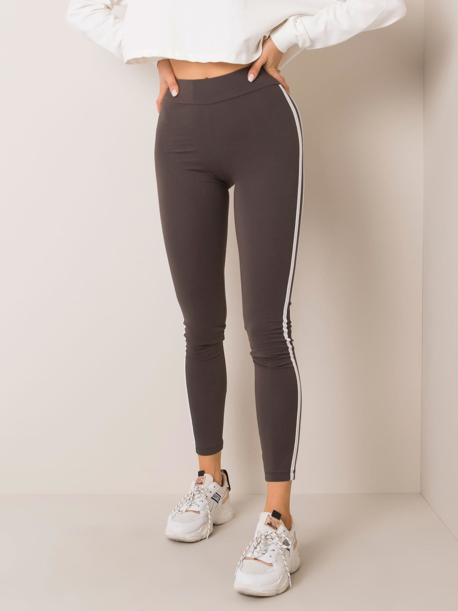 Dámske khaki legíny RV-LG-4954.55-khaki Veľkosť: XL