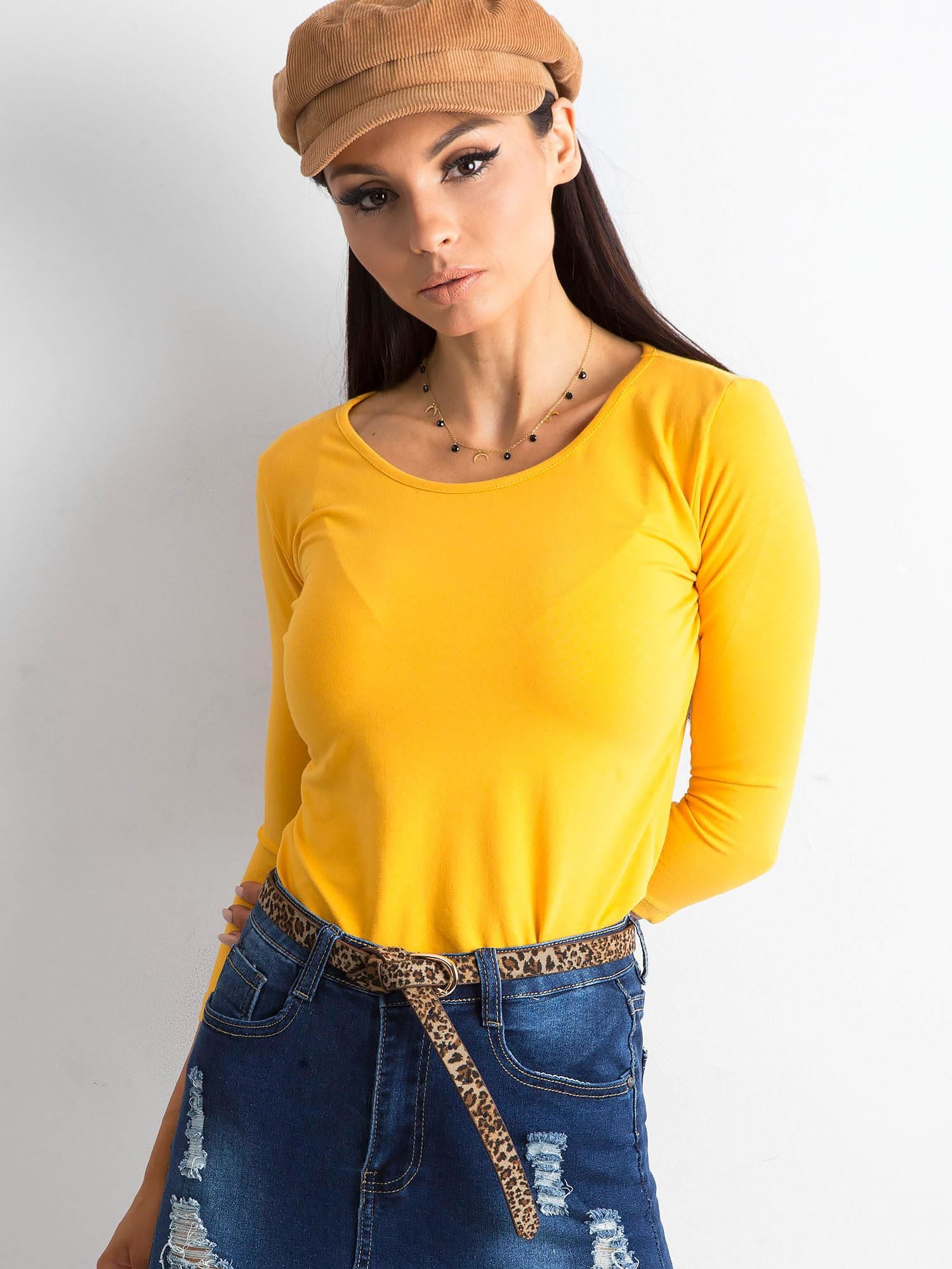 Dámske žlté tričko RV-BZ-4690.68-dark yellow Veľkosť: XL