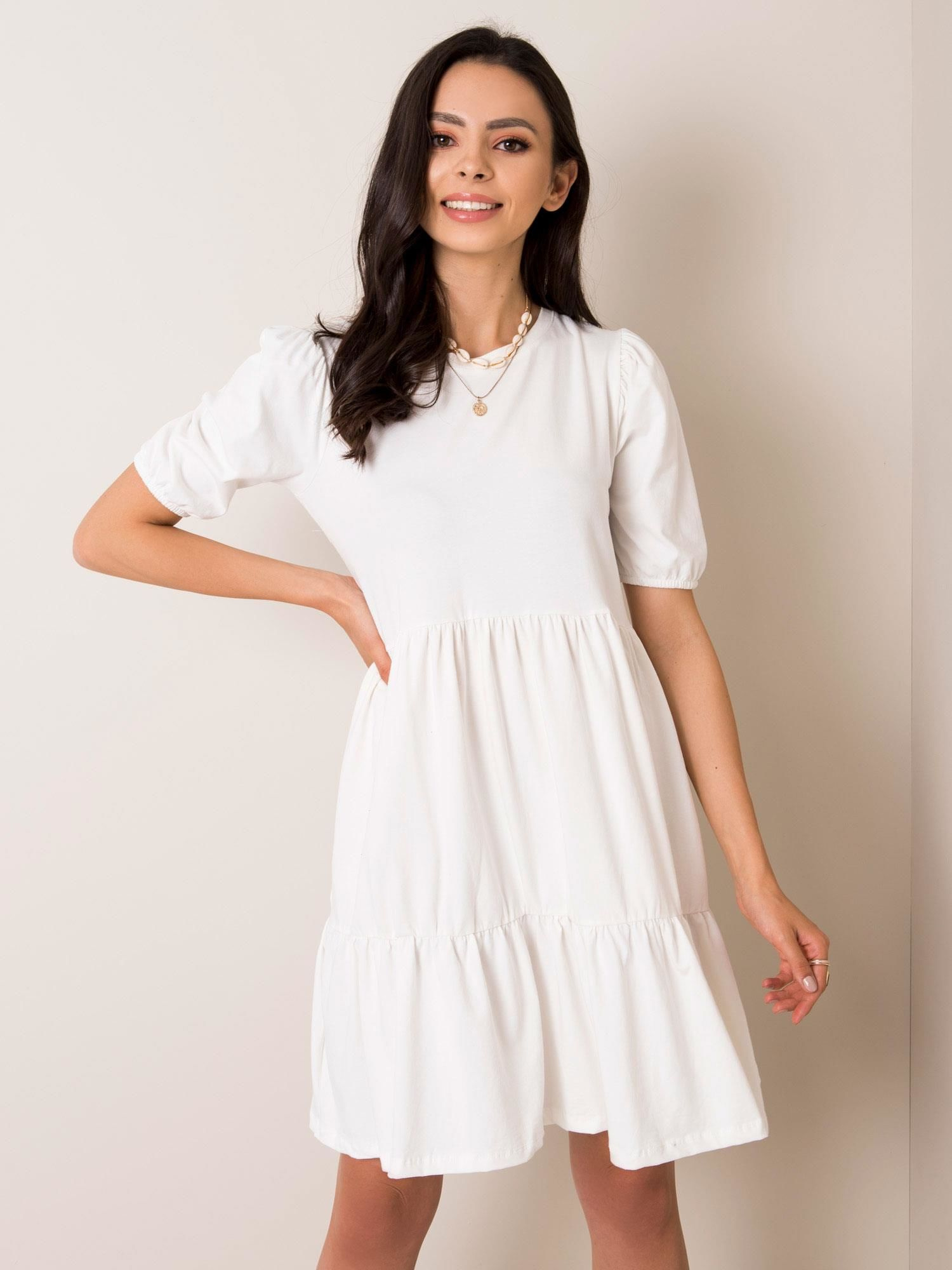 Dámske béžové šaty RV-SK-5587.93-ecru Veľkosť: XL
