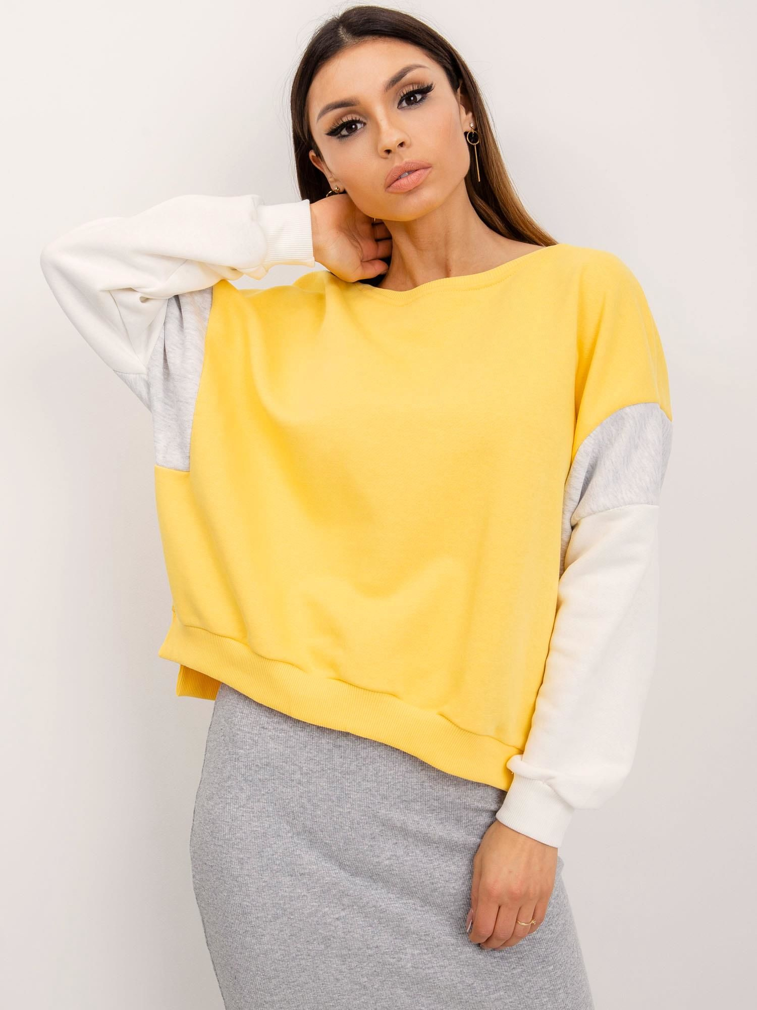 Dámska žltá mikina RV-BL-5217.14-yellow Veľkosť: S