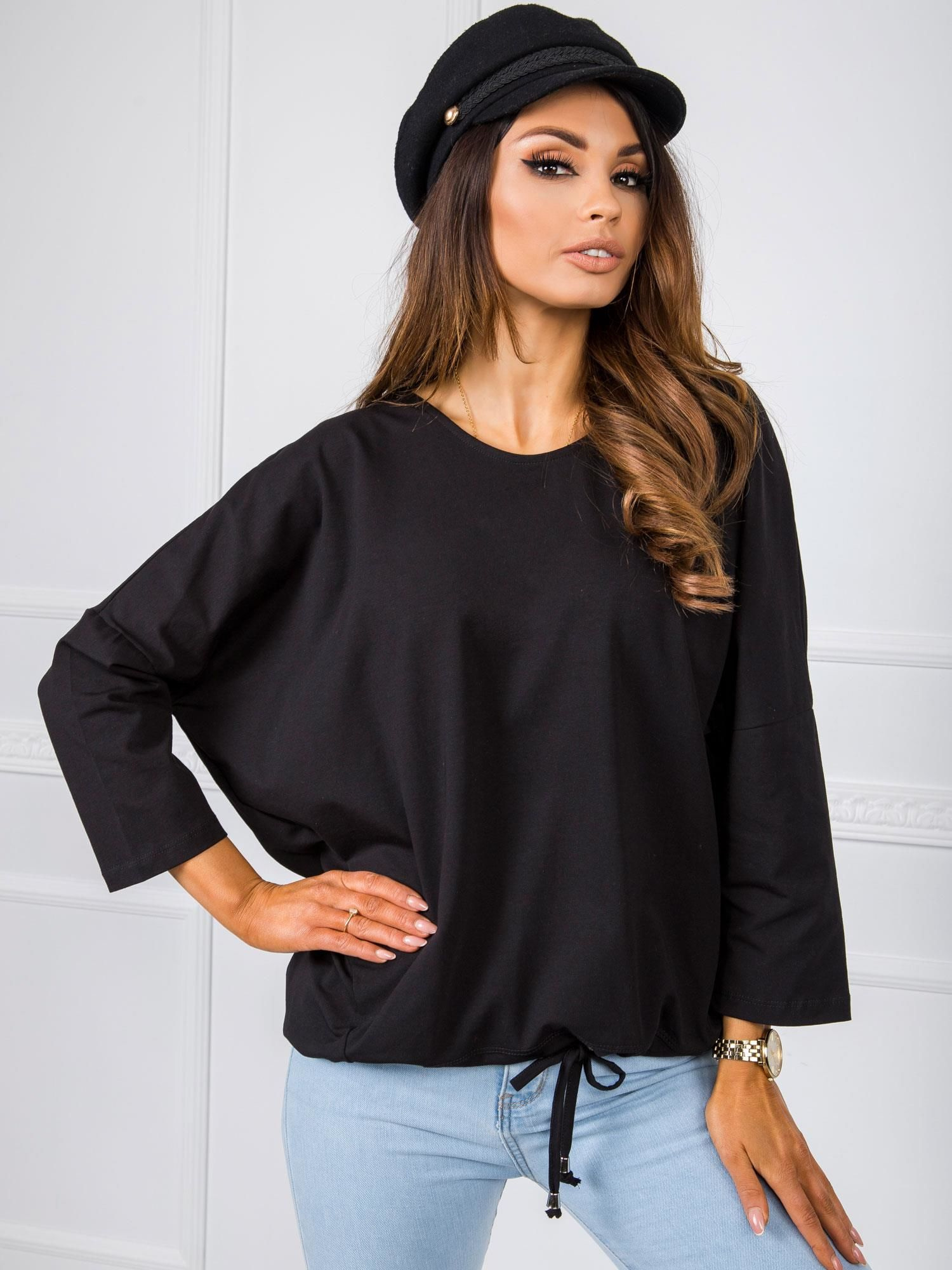 Dámska čierna blúzka TP-BZ-5472.00P-black Veľkosť: S/M