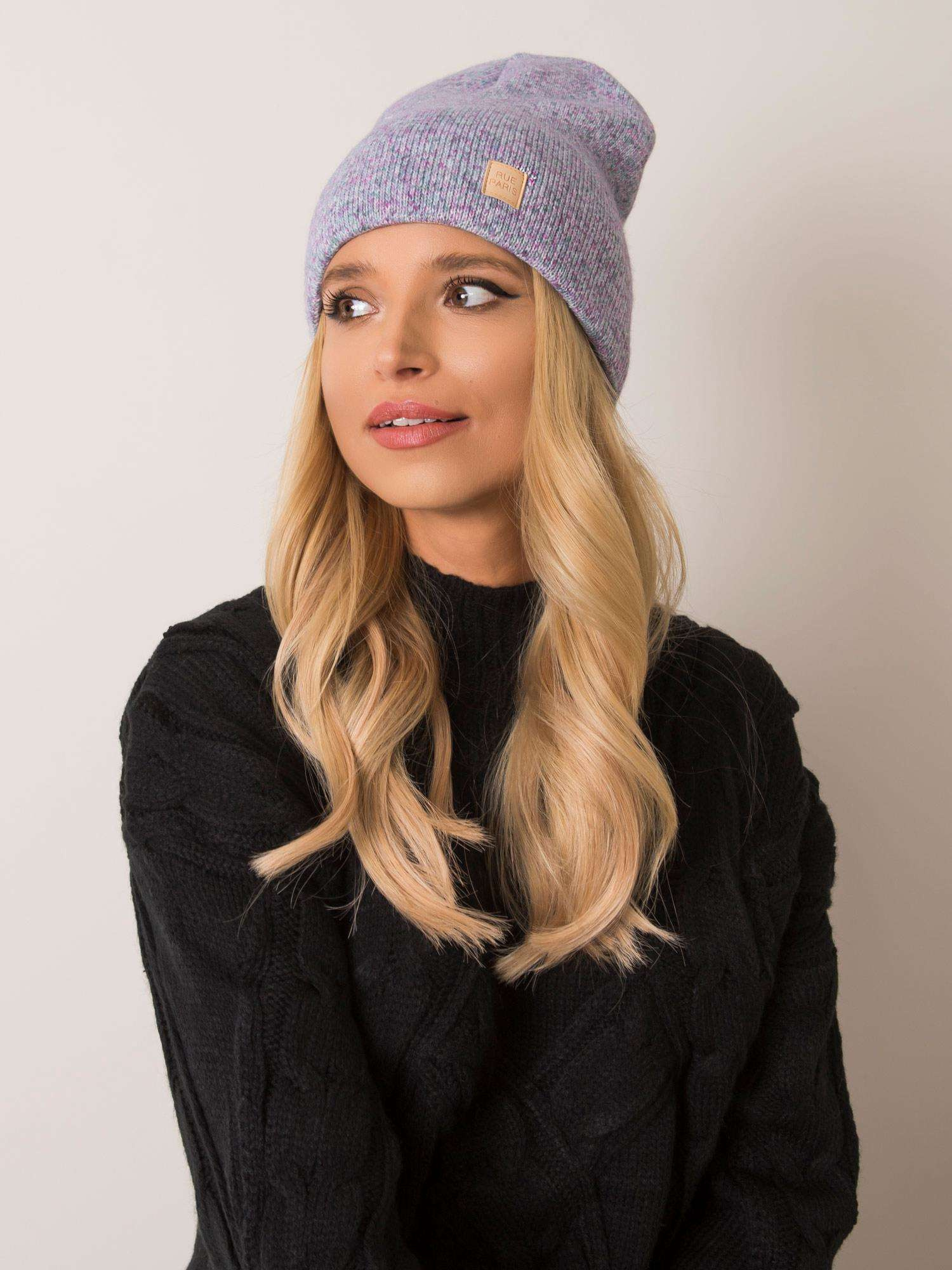 Šedofialová dámska čiapka JK-SK-6.15-light purple Veľkosť: ONE SIZE