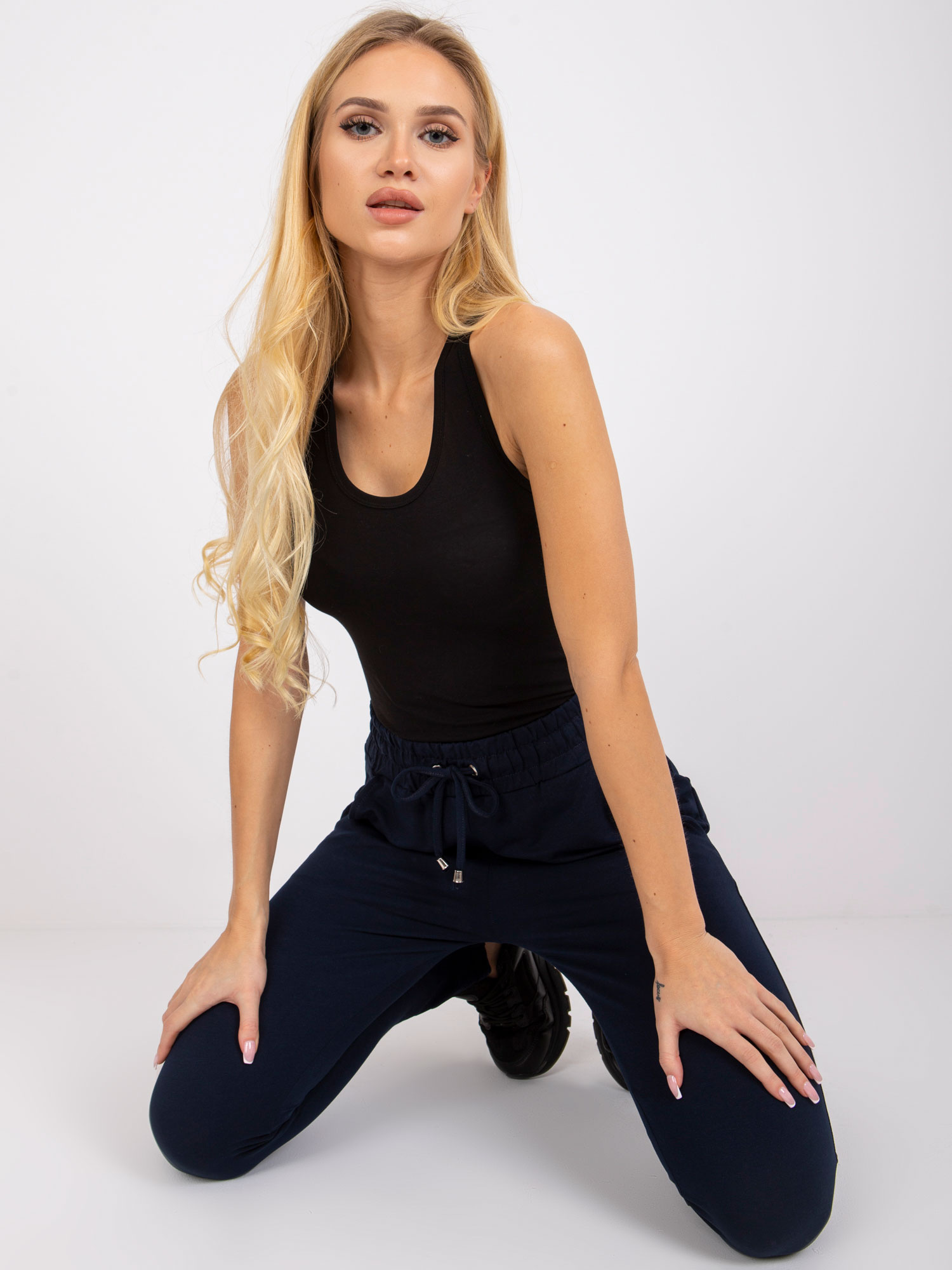 Čierny dámsky top BR-TP-2007.26P-black Veľkosť: S