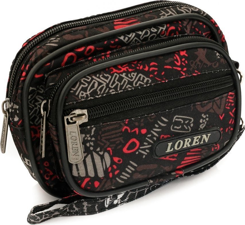 Loren Čierno-červená pánska ladvinka S02-600D-3 Veľkosť: ONE SIZE