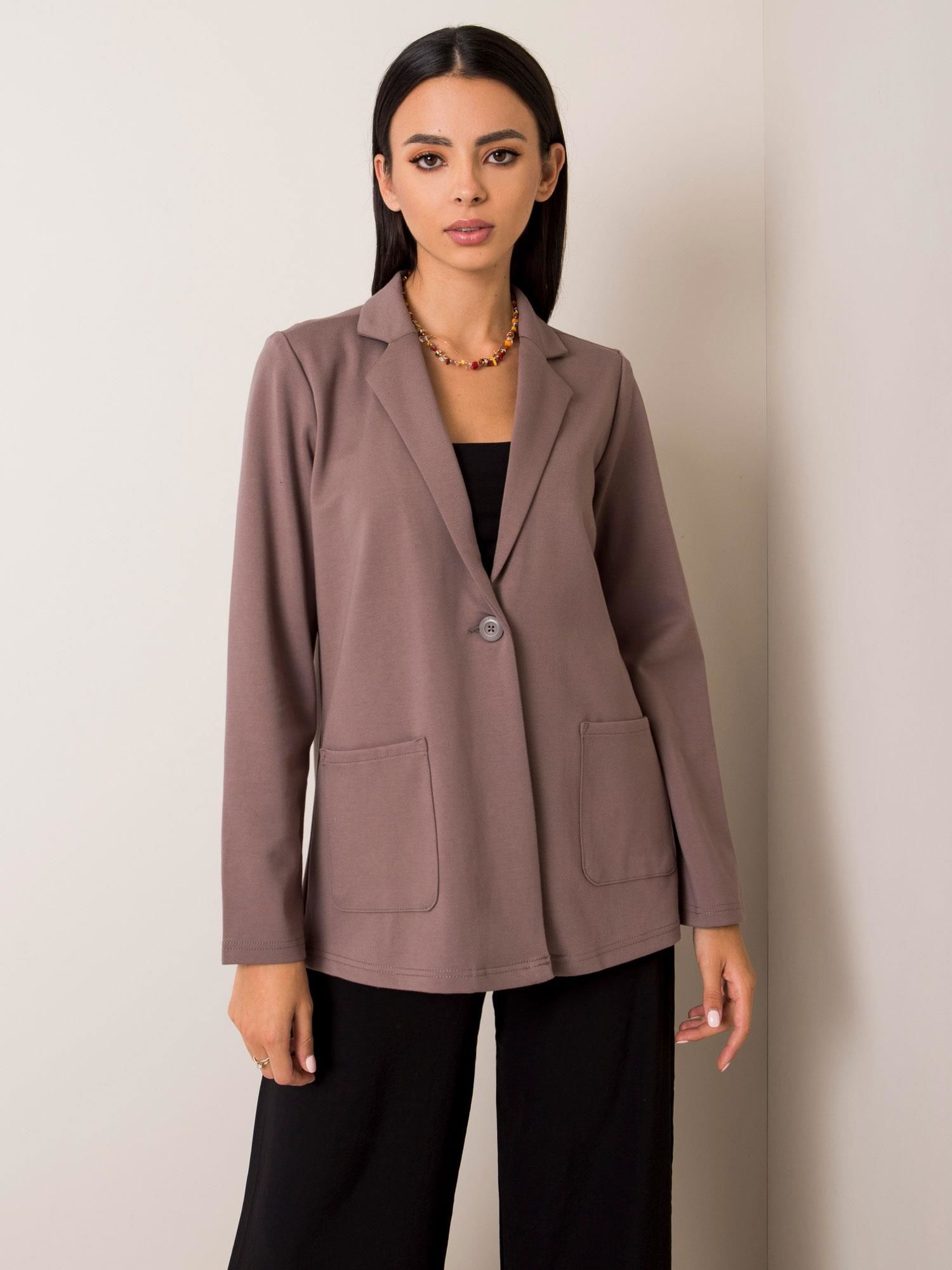 Béžové dámske sako D17008Z43380A-beige Veľkosť: S