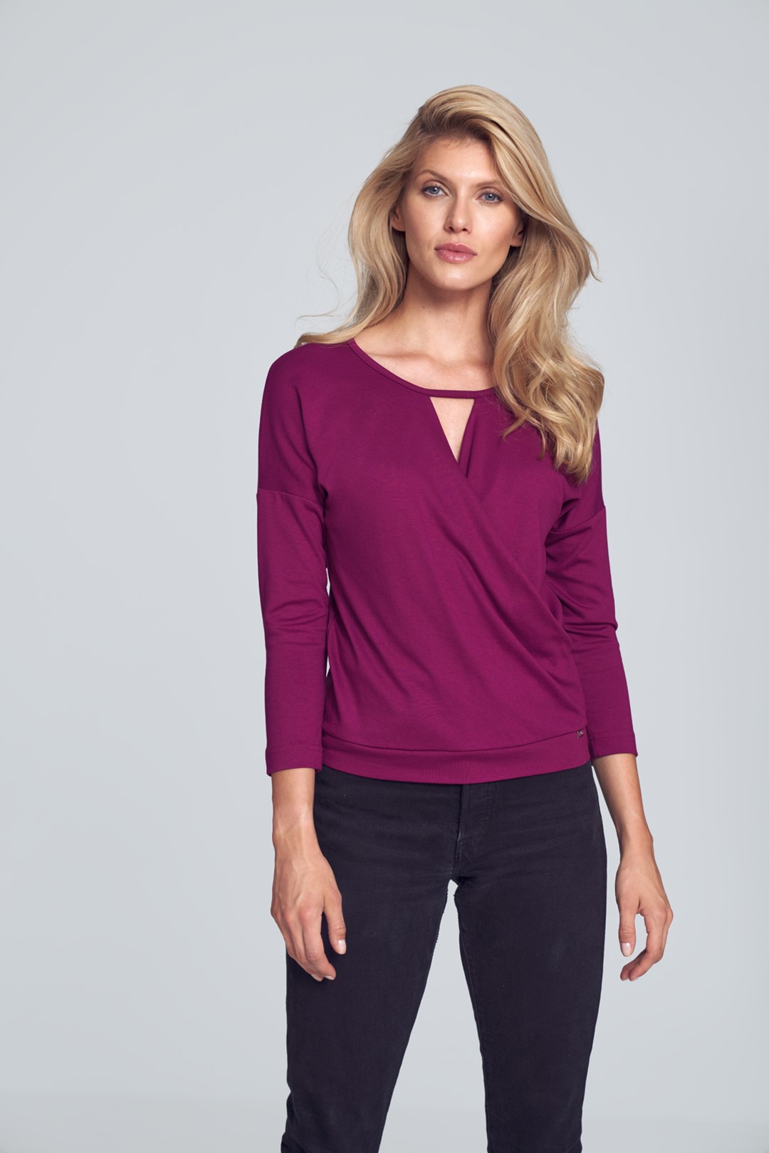 Fuchsiová blúzka M710 Fuchsia Veľkosť: L