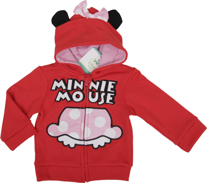 Minnie Mouse červená mikina s kapucňou Veľkosť: 86
