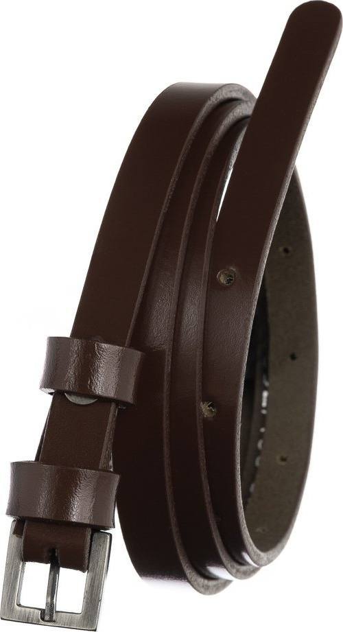 ROVICKY Tmavo hnedý úzky dámsky opasok PRD-1-N-105-0287 BRO Veľkosť: ONE SIZE