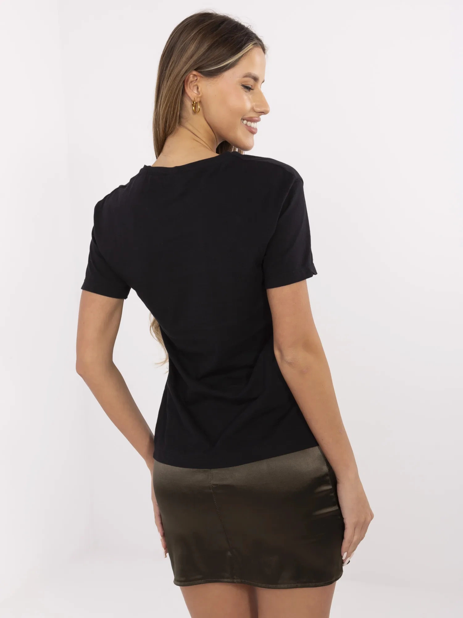 Čierne tričko s potlačou Make HB-TS-3025.18P-black Veľkosť: S