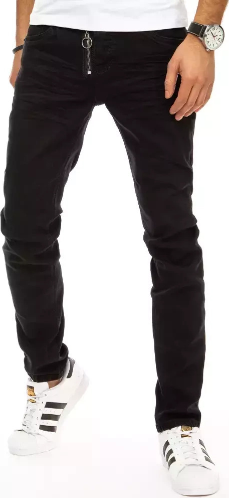 Čierne džínsy so zipsom UX2944 Veľkosť: 30