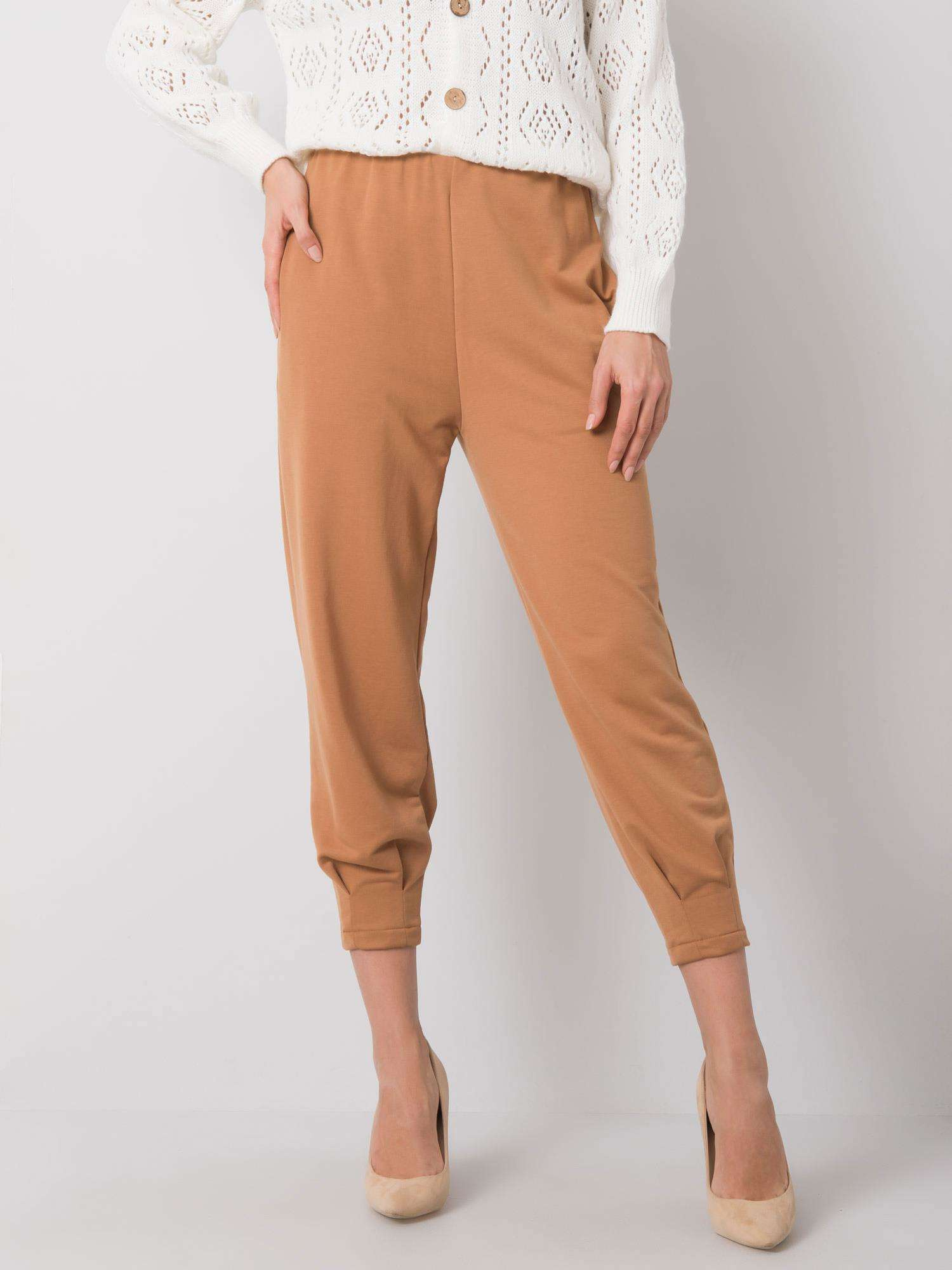 Hnedé dámske tepláky 217-DR-25676.78P-brown Veľkosť: S