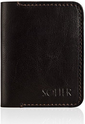 Elegantné pánske púzdro na doklady Solier SW11 SLIM BROWN Veľkosť: ONE SIZE