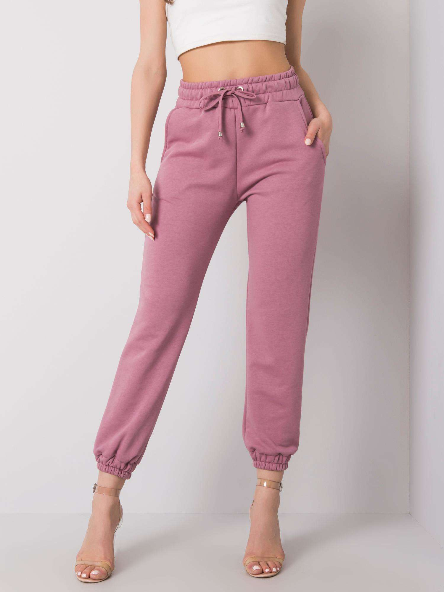 Ružové dámske tepláky RV-DR-6120.03P-pink Veľkosť: XL