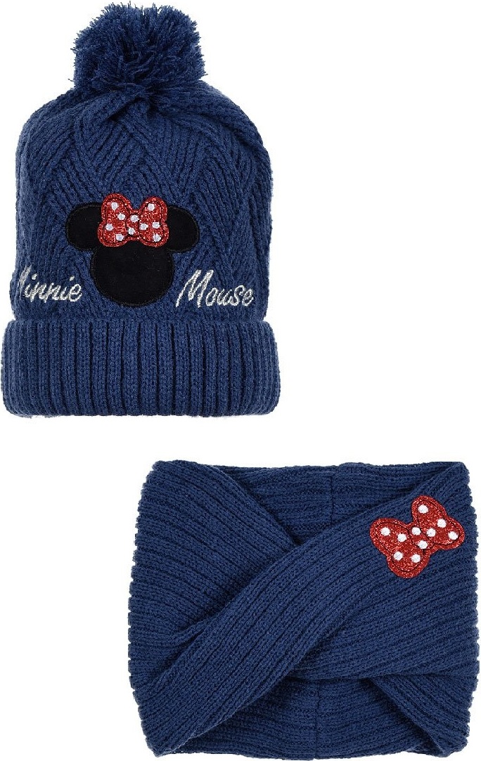 Tmavomodrý teplý set Minnie Mouse Veľkosť: 52