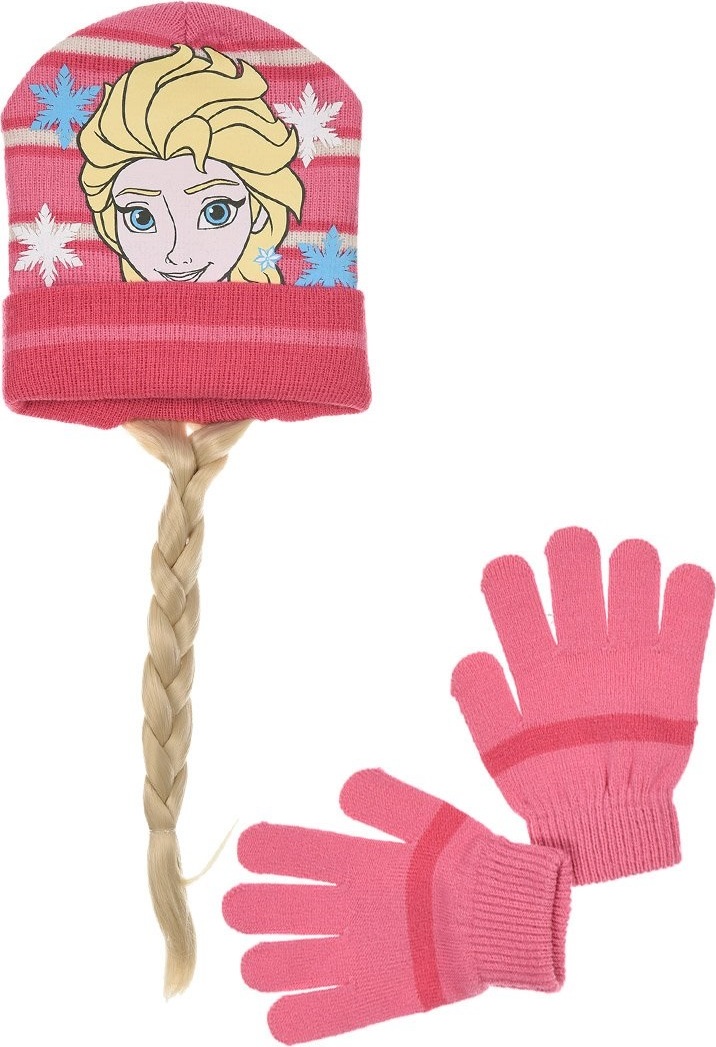 Ružový Frozen set s vrkočom Veľkosť: 52