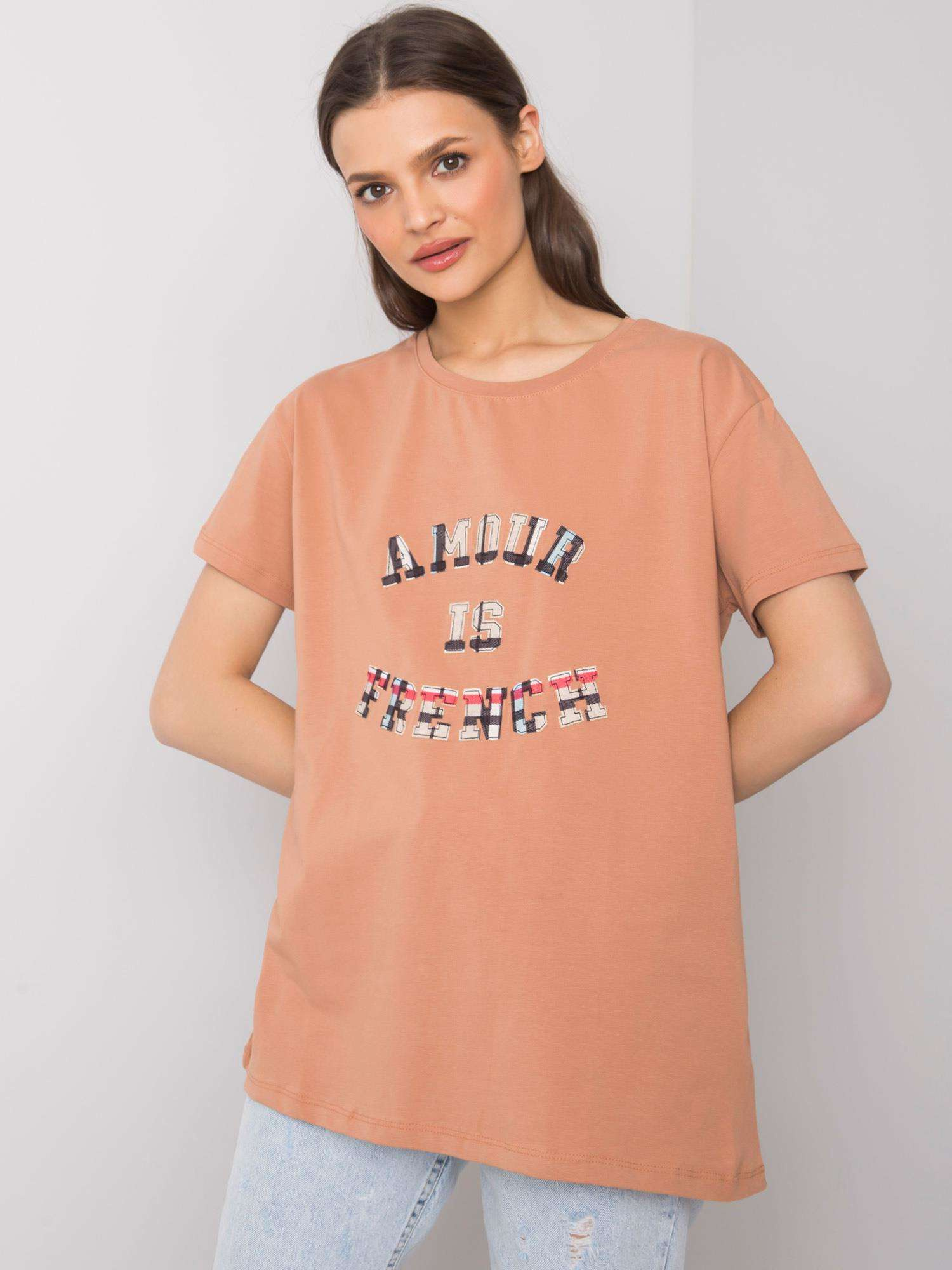 Marhuľové tričko Amour FA-TS-6892.88-apricot Veľkosť: ONE SIZE