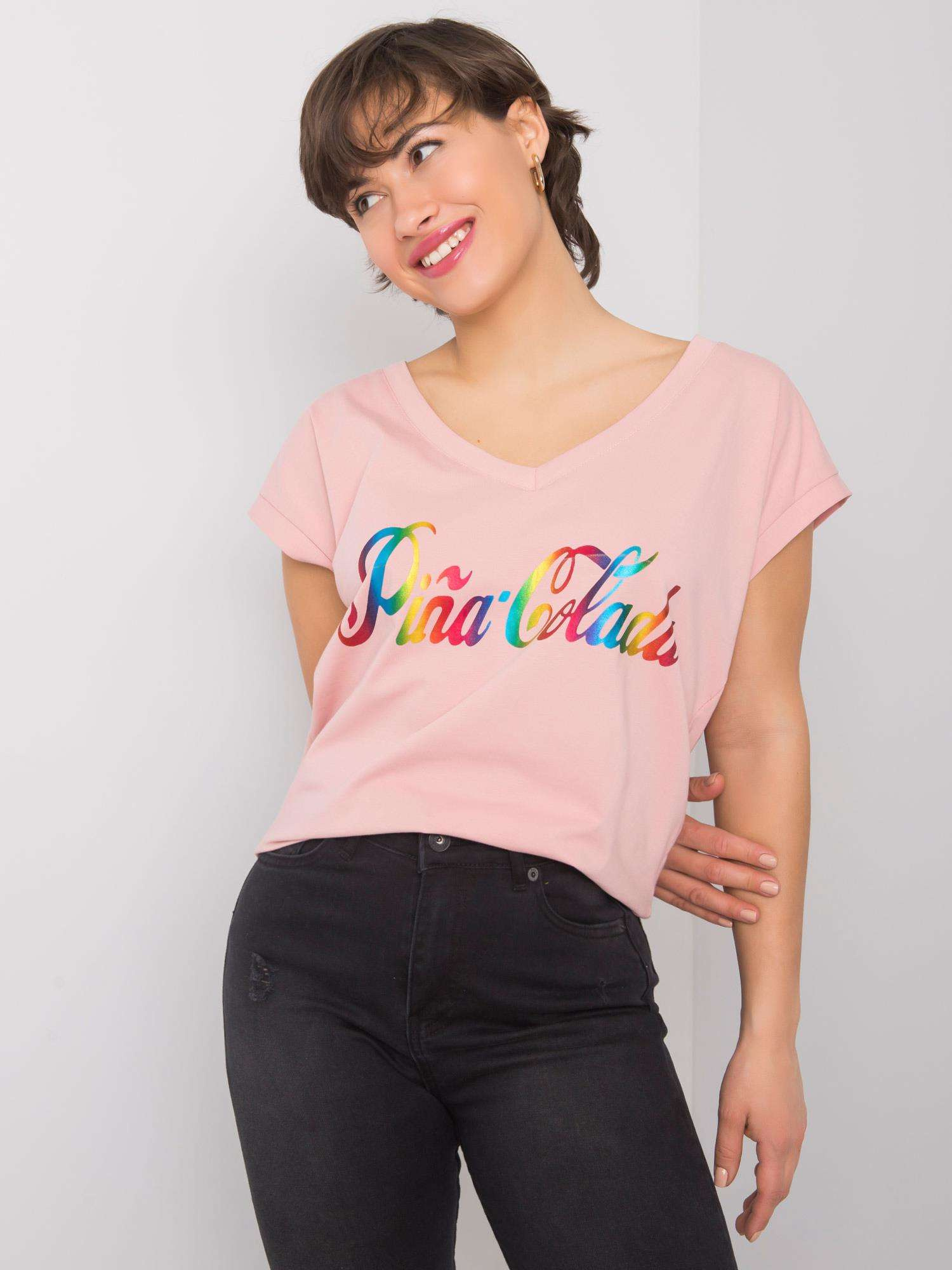 Pudrové tričko Pina Colada FA-TS-7001.60-powder pink Veľkosť: ONE SIZE