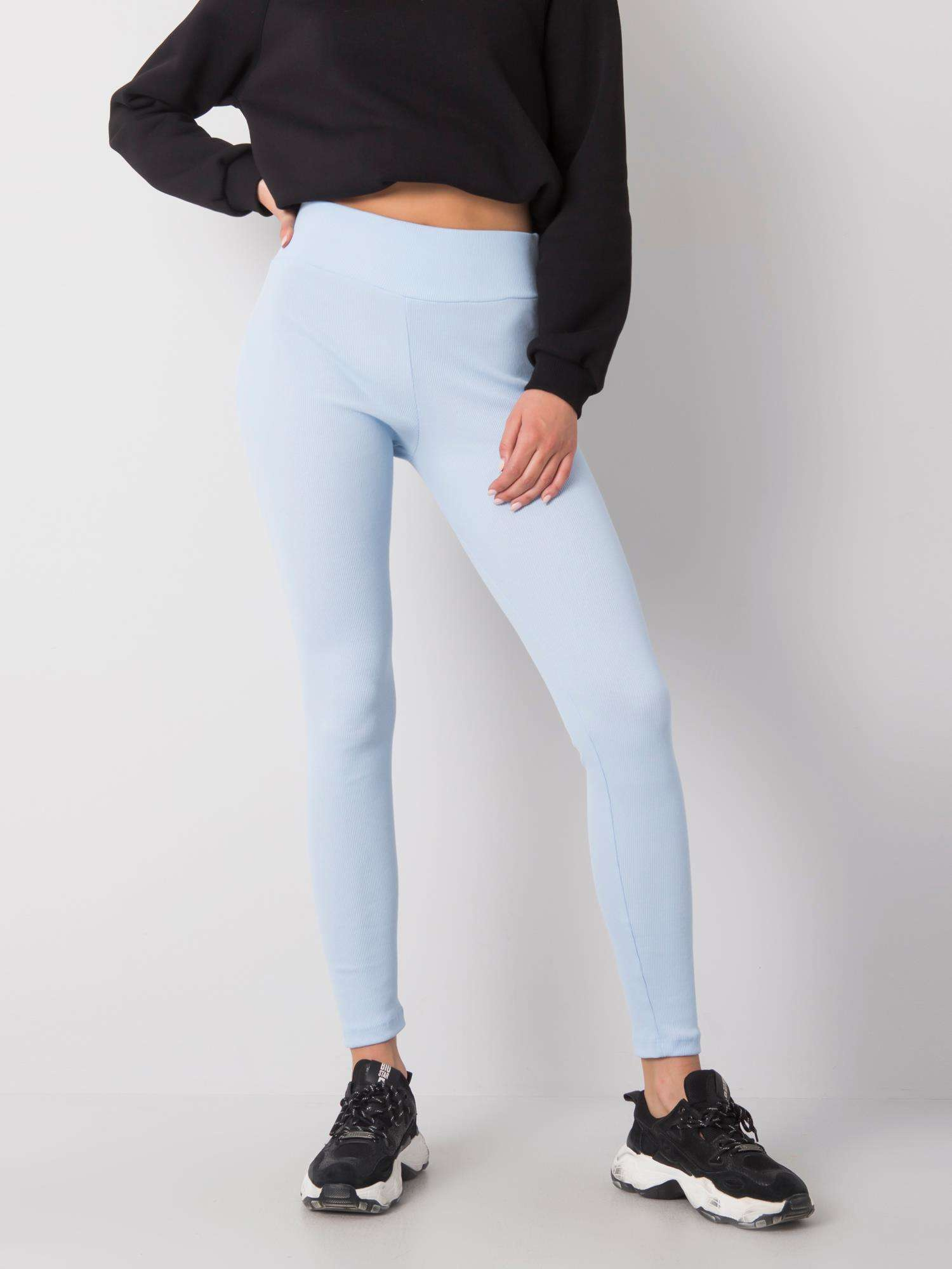 Svetlo modré dámske legíny RV-LG-6379.11X-blue Veľkosť: XL
