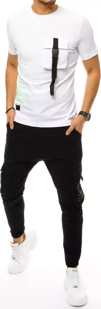 Bielo-čierna súprava s prackami AX0368 Veľkosť: S