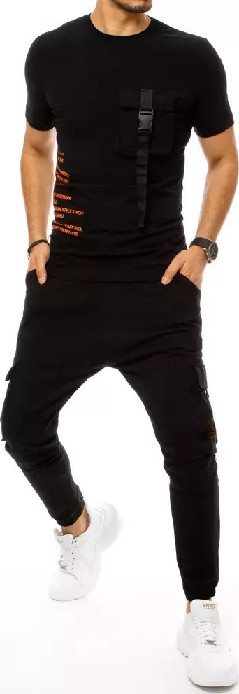 Čierna súprava s prackami AX0366 Veľkosť: S