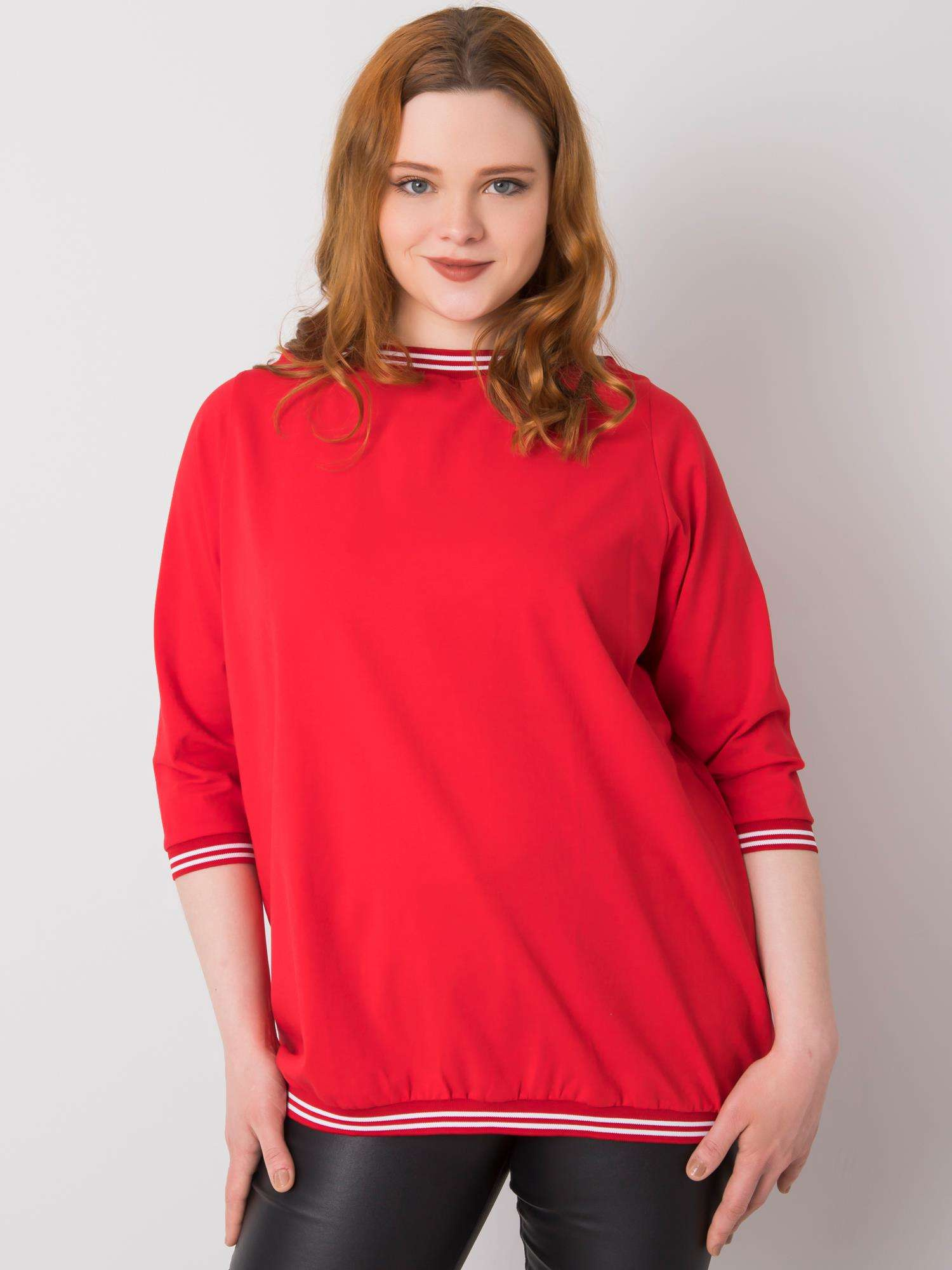 Červené dámske tričko RV-BZ-6640.86-red Veľkosť: XL