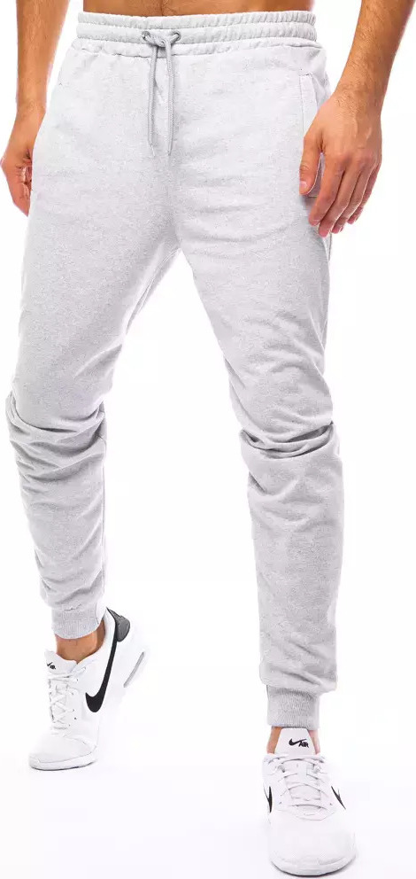 Svetlo šedé basic tepláky UX3245 Veľkosť: XL