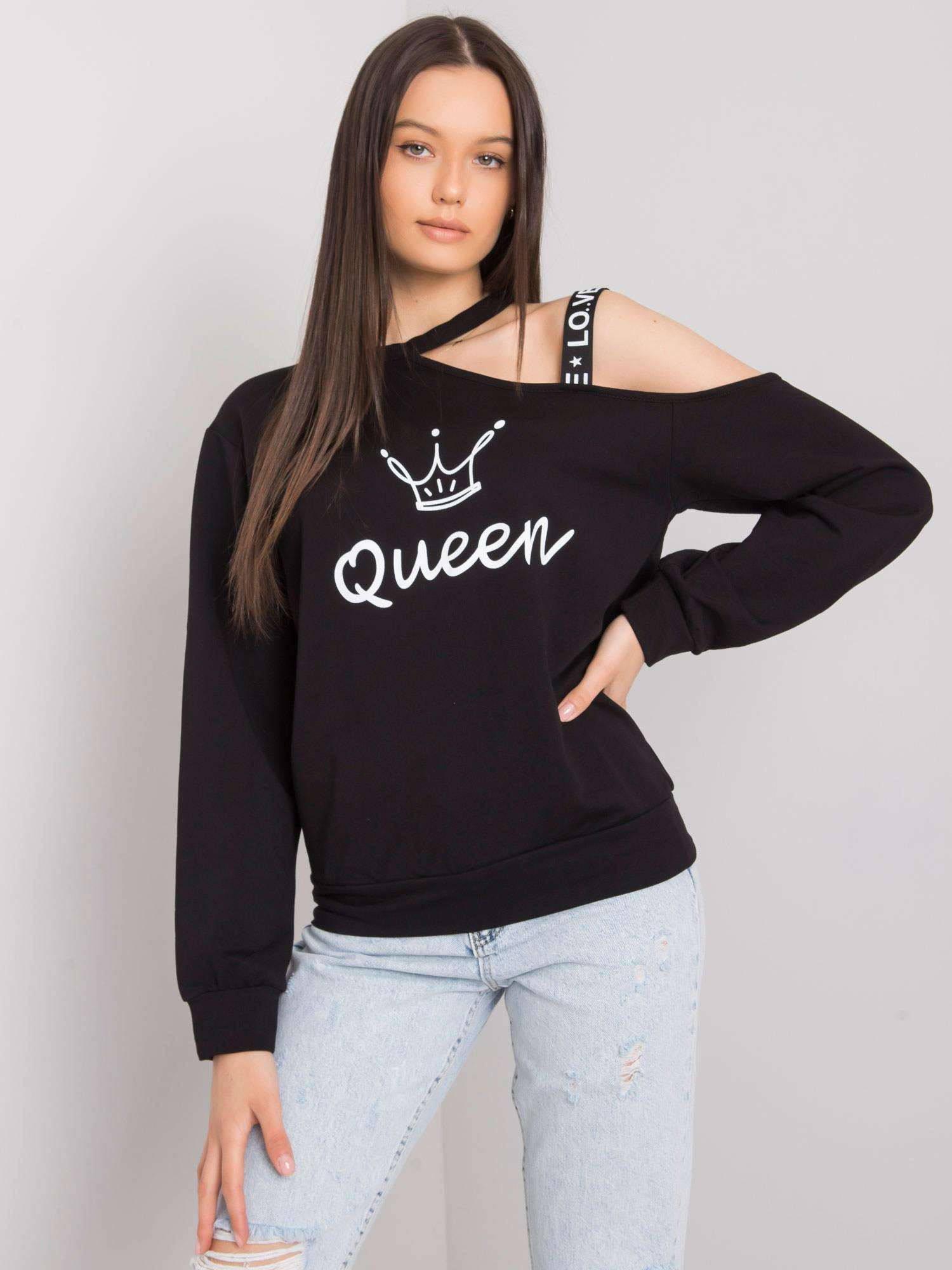 Čierne tričko Glenda FA-BZ-6425.43P-black Veľkosť: S/M
