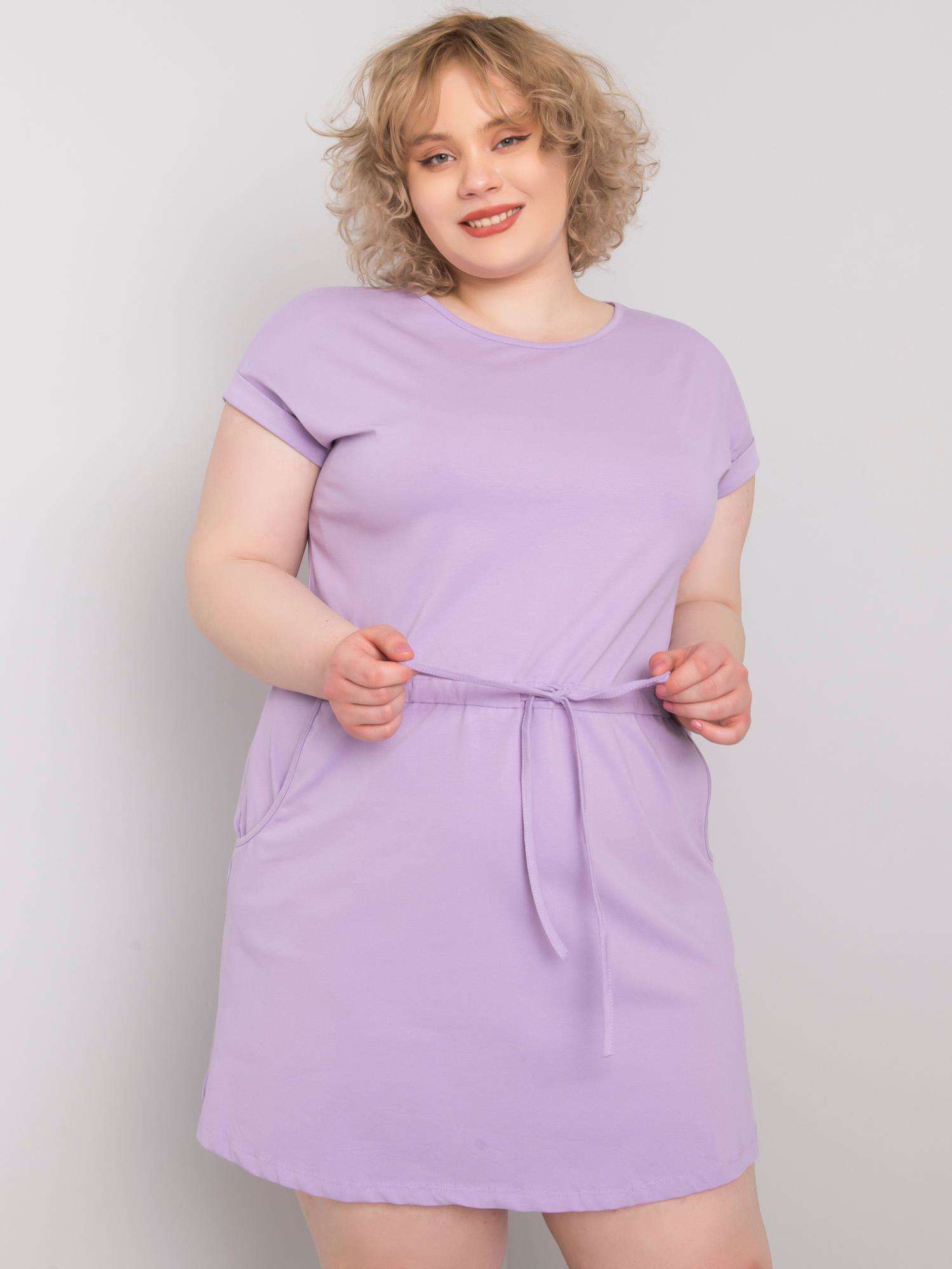 LILA ŠATY NA ŠNÚRKU CORY RV-SK-6642.89-LILA Veľkosť: 2XL