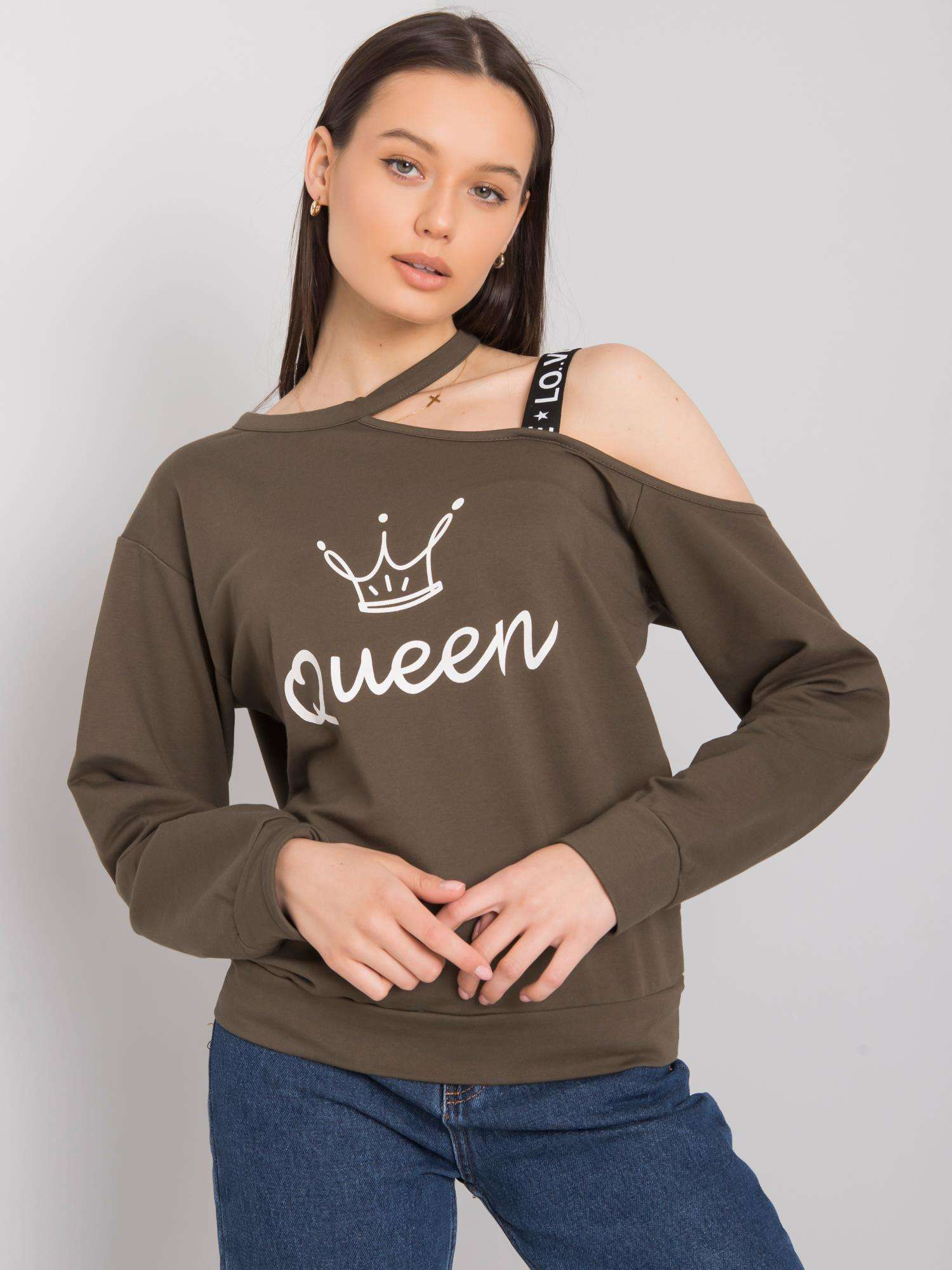 Khaki tričko Glenda FA-BZ-6425.43P-khaki Veľkosť: S/M